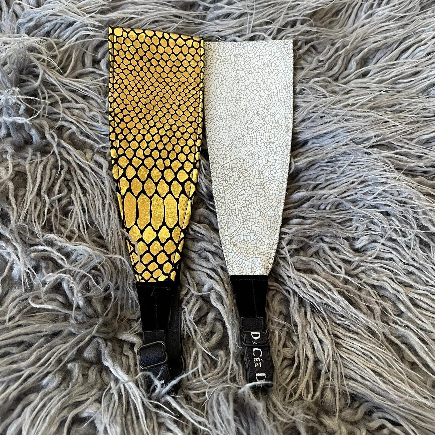 Thin leather Headbands - patterned