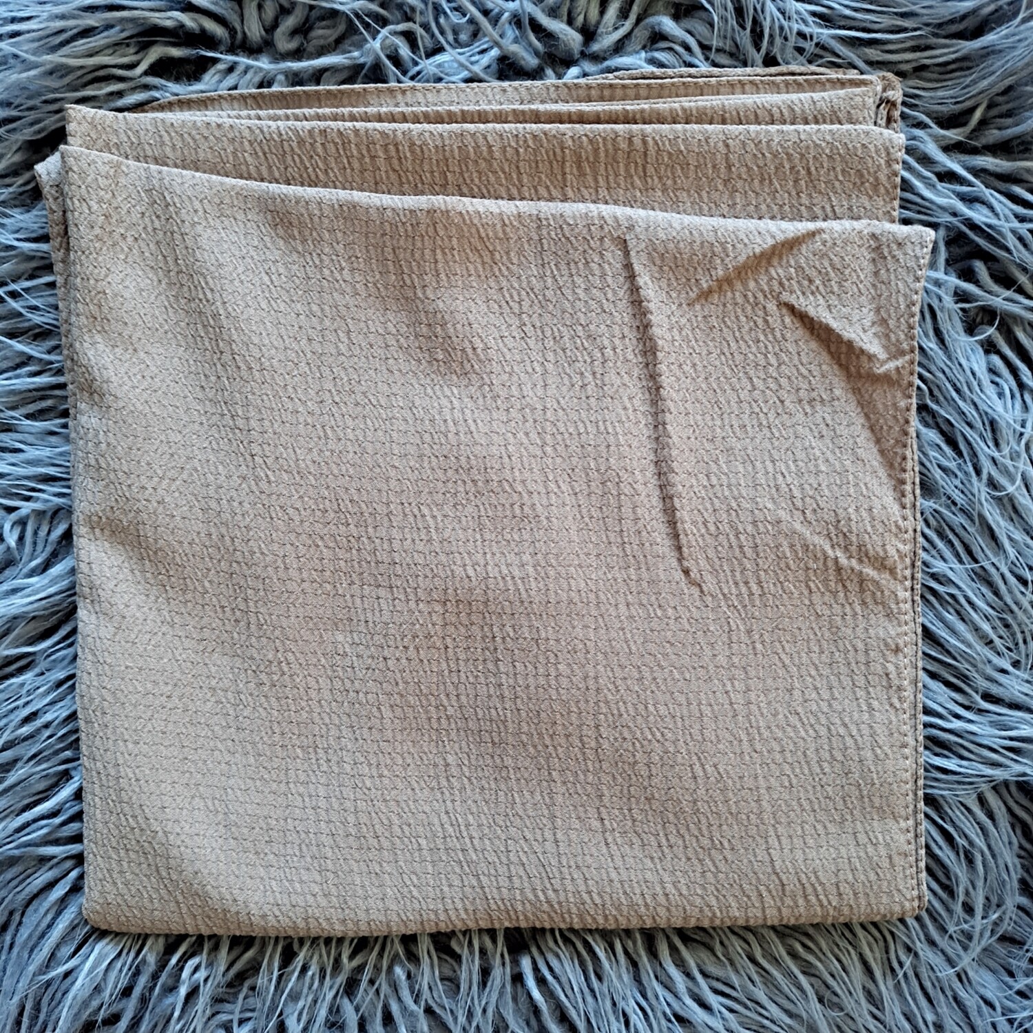 Tan textured solid tichel