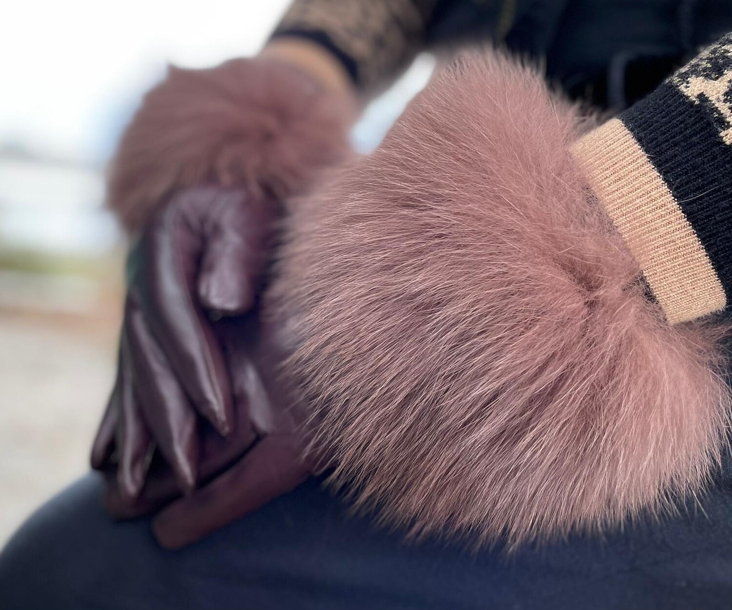 Ladies Leather Classy gloves (brown)