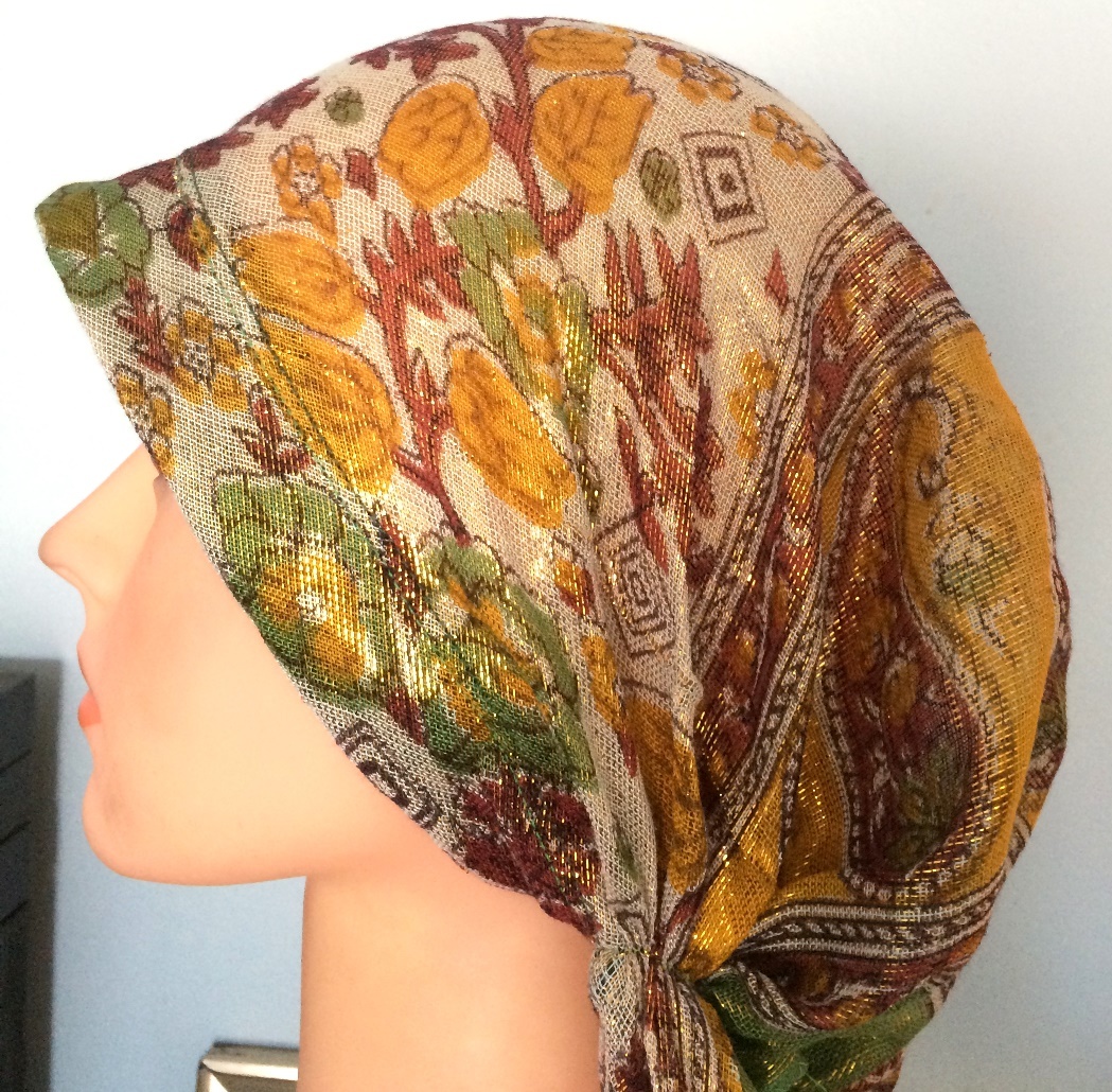 Green and more shimmering pretied tichel