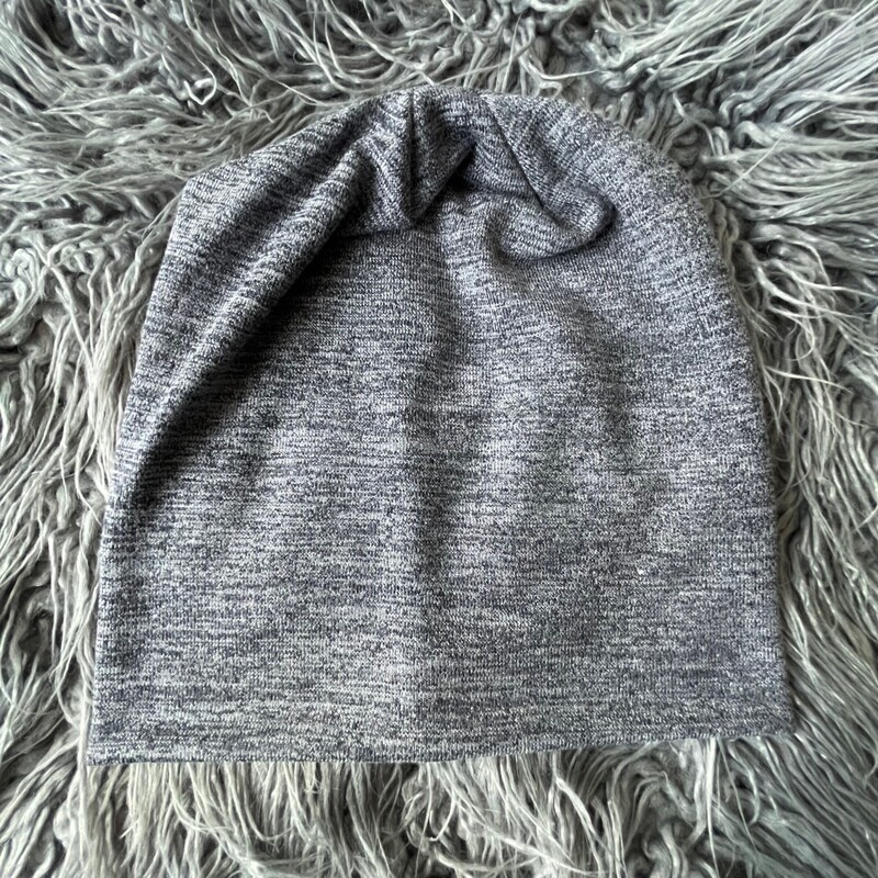 Dressy knit beanie - bluish gray