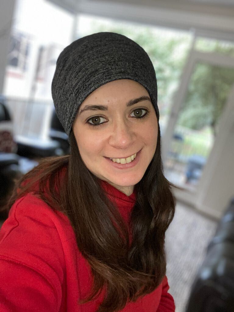 Dressy knit beanie - black