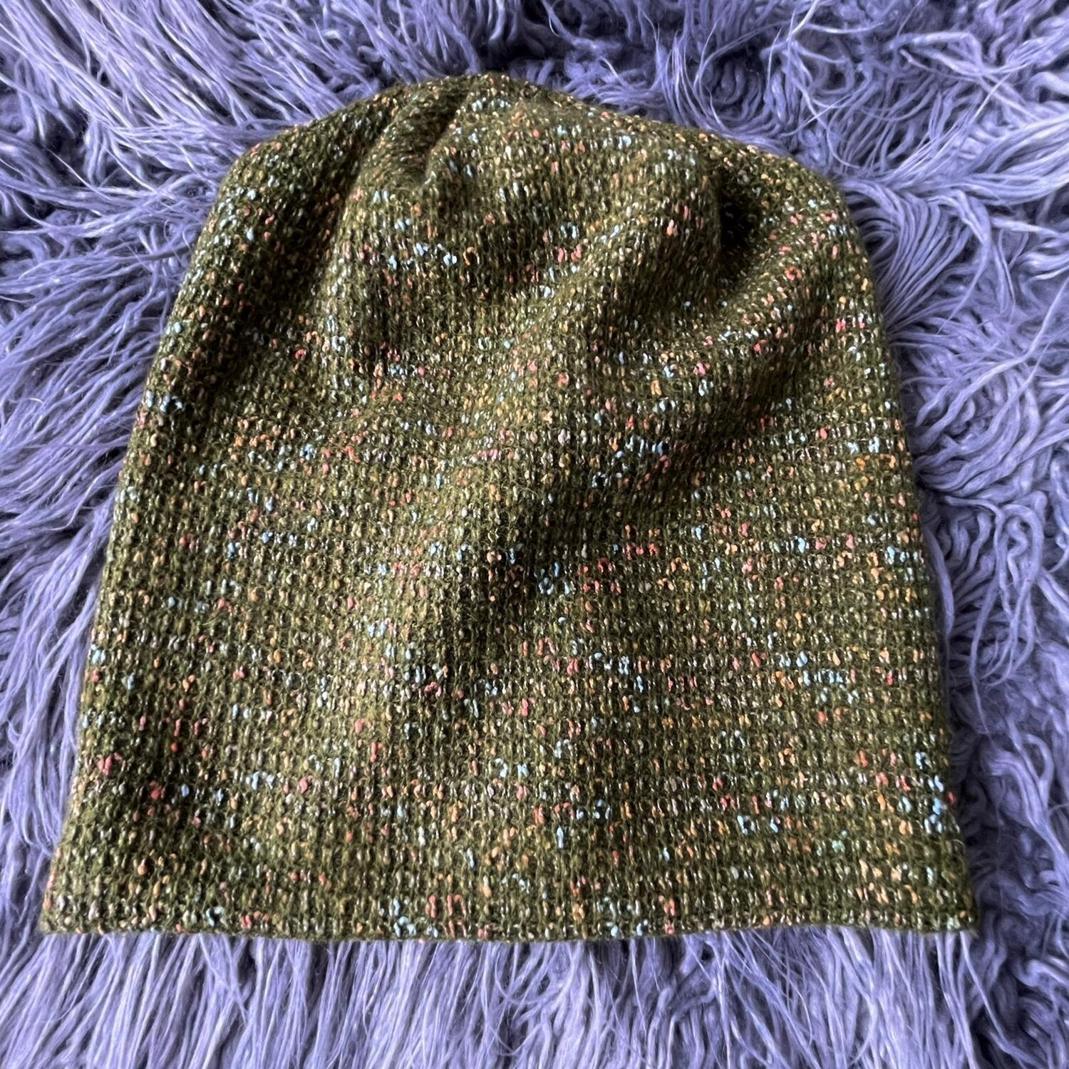 Olive tweed beanie