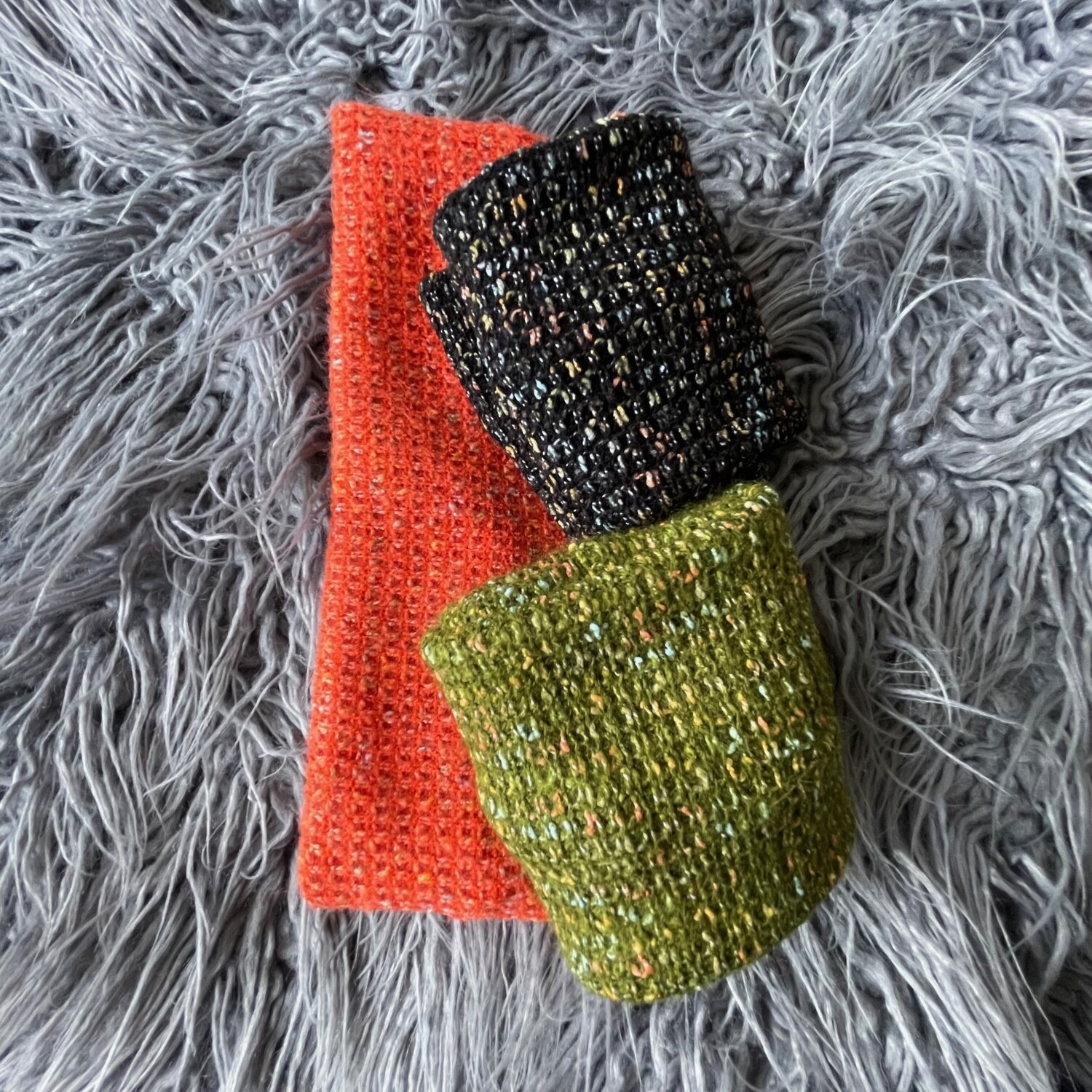 Colored Tweed flat headbands
