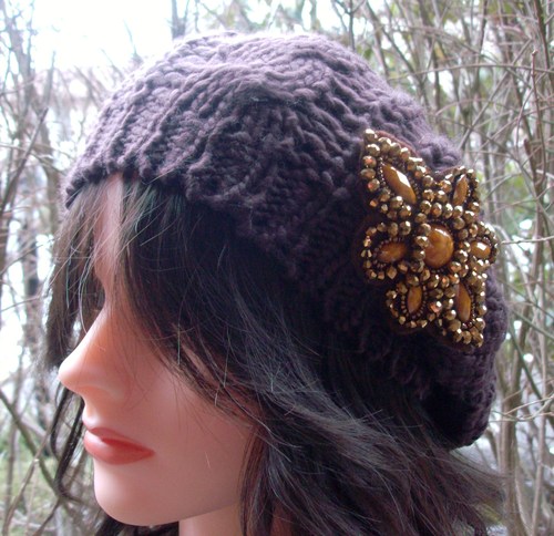 Chic beret brown