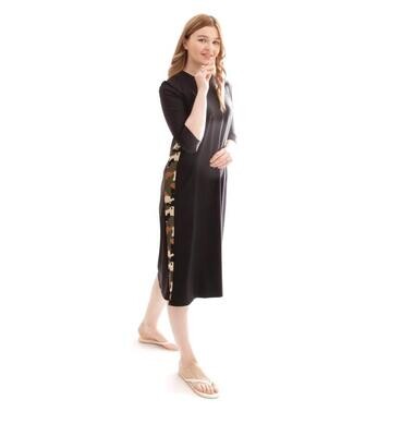 The perfect swim dress -black snakeskin