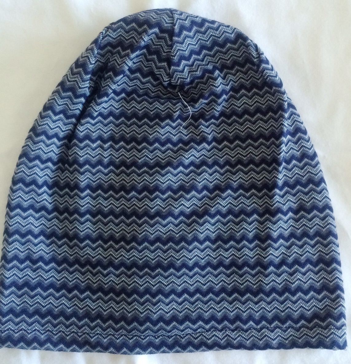 Blue zig zag pattern summer slouch