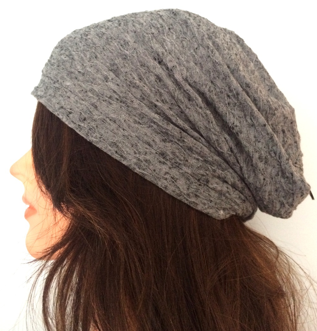 Dark gray spring/fall slouch textured pattern.