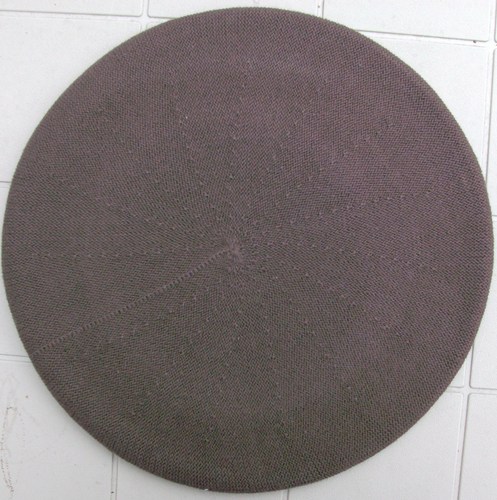 Cotton beret brown large