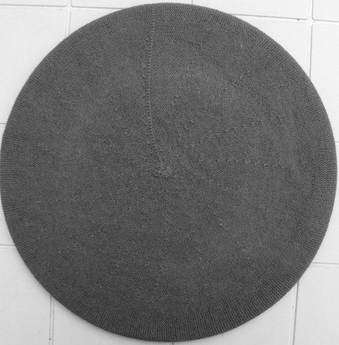 Cotton beret gray large