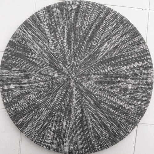 Cotton beret gray marbled medium