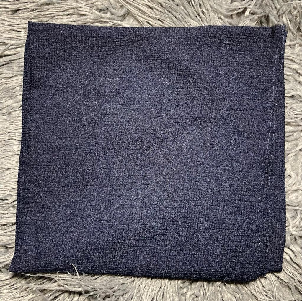 Navy - solid gauzy tichel