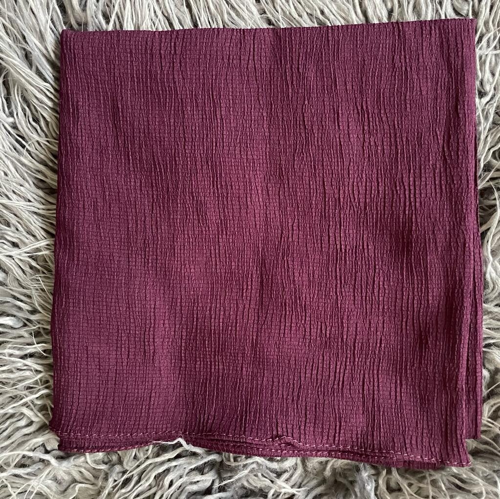 Wine - solid gauzy tichel