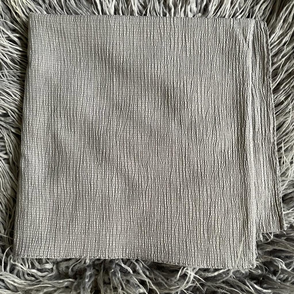 Medium gray - solid gauzy tichel