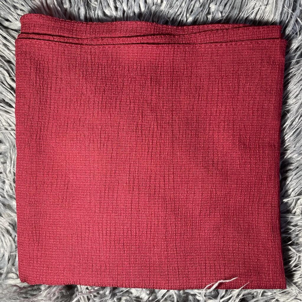 Maroon - solid gauzy tichel