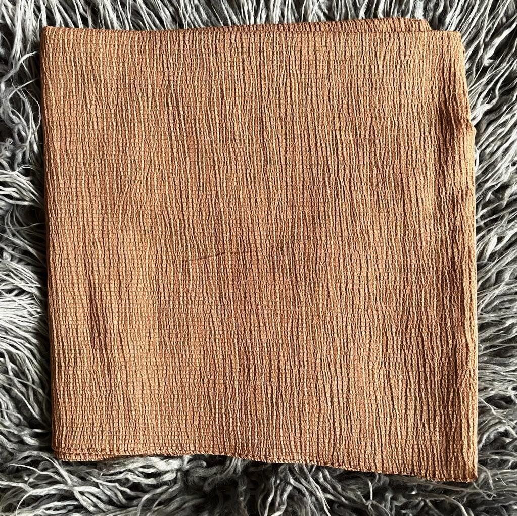 Medium brown - solid gauzy tichel