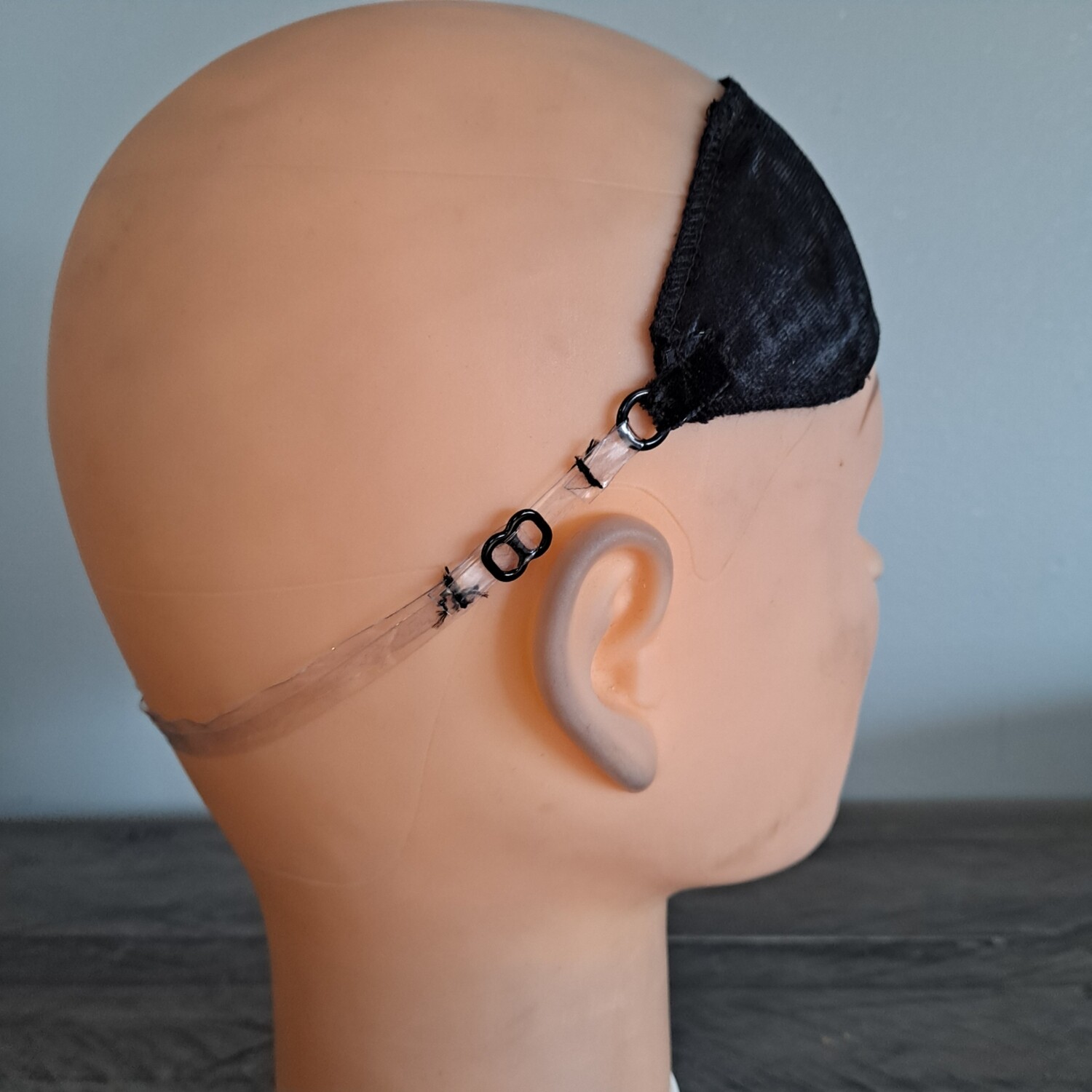 Velvet Wig Grip w/adjustable strap