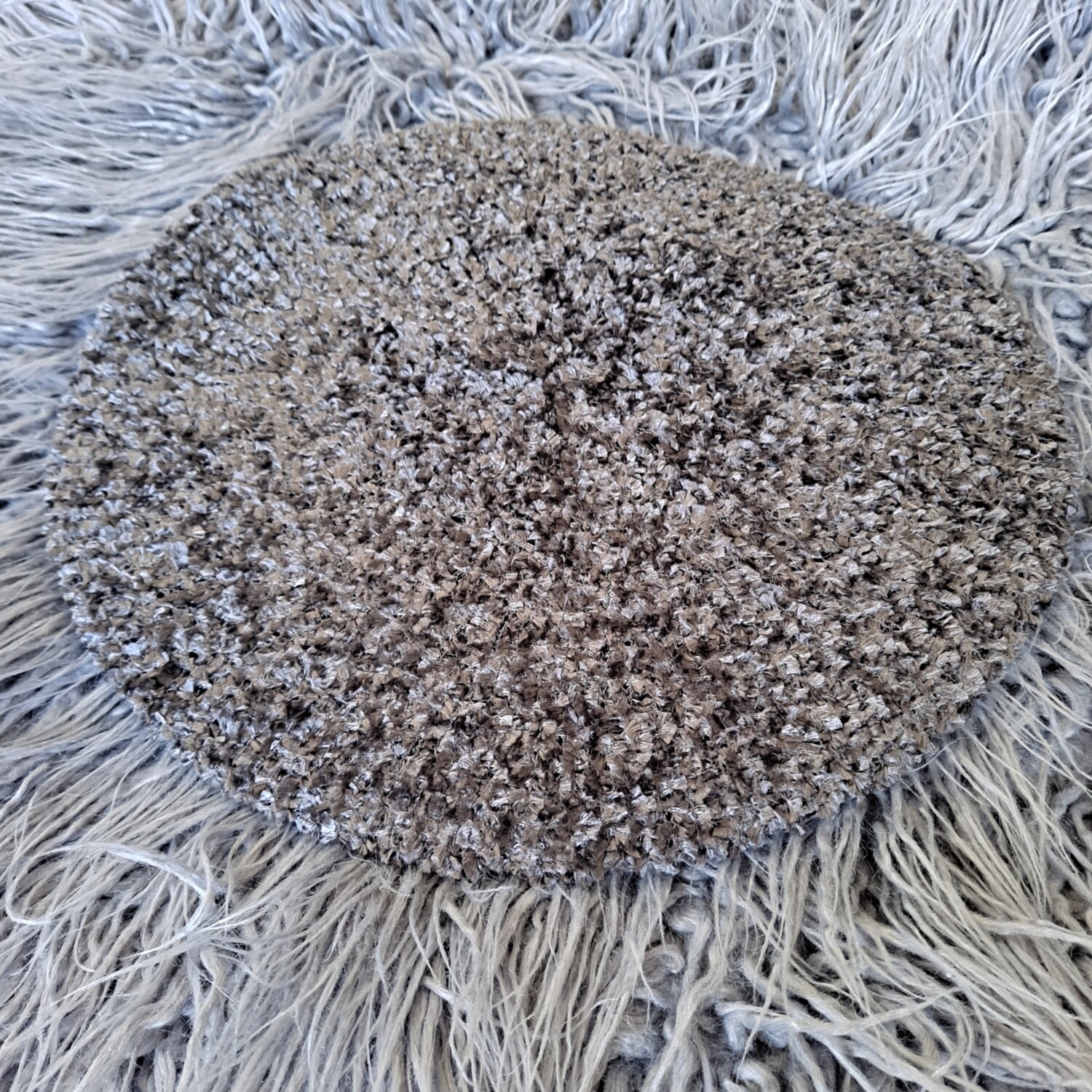 Gray lined chenille snood - XL