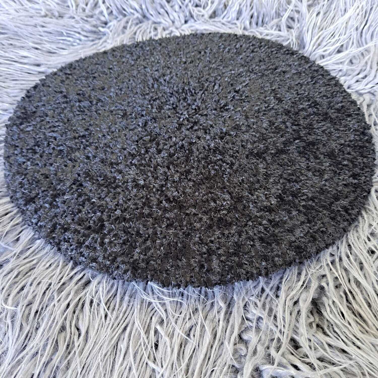Black lined chenille snood - XL