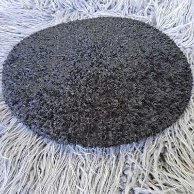 Black lined chenille snood - XL
