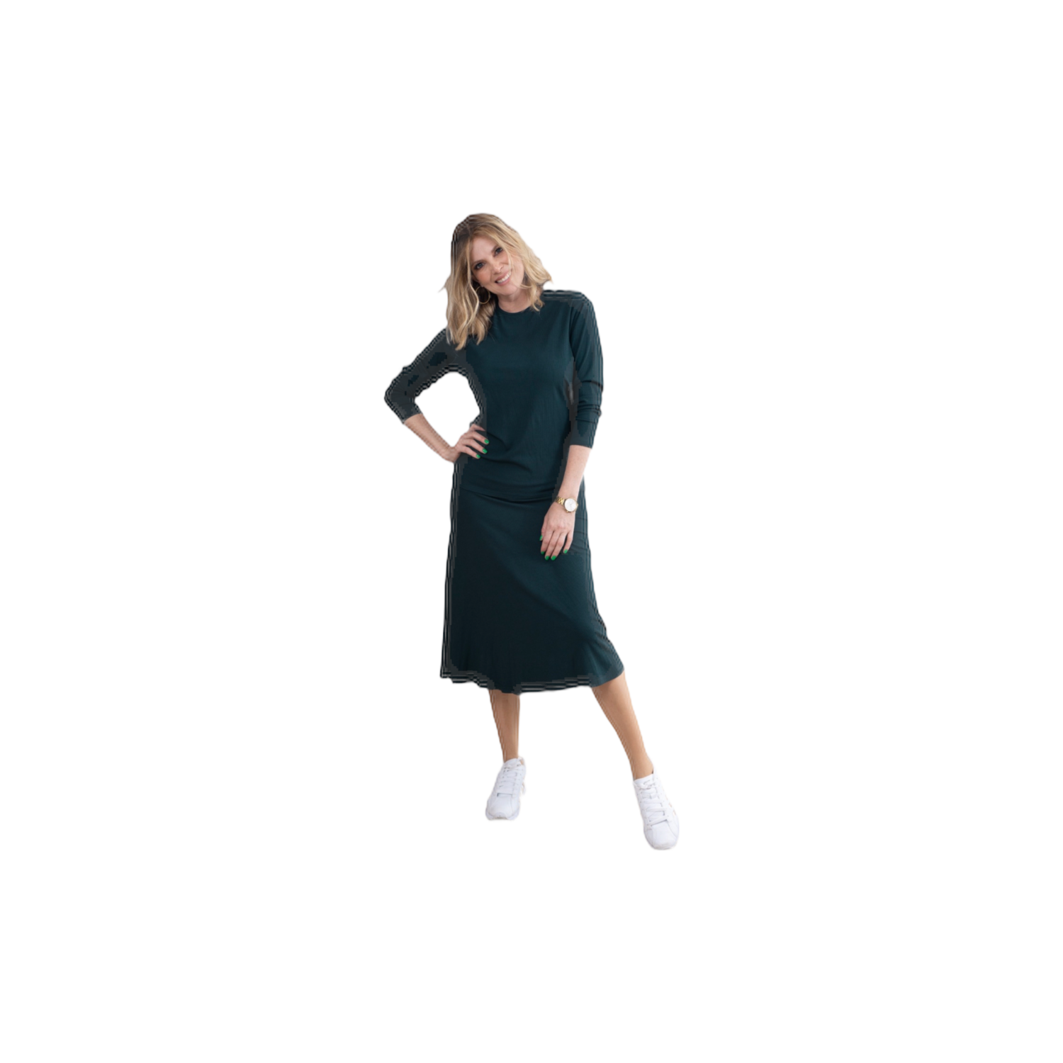 Fine ribbed 2 pc. set - jade