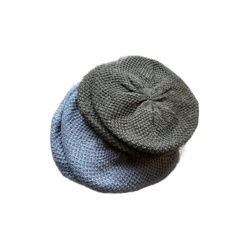 Fine knit chunky berets