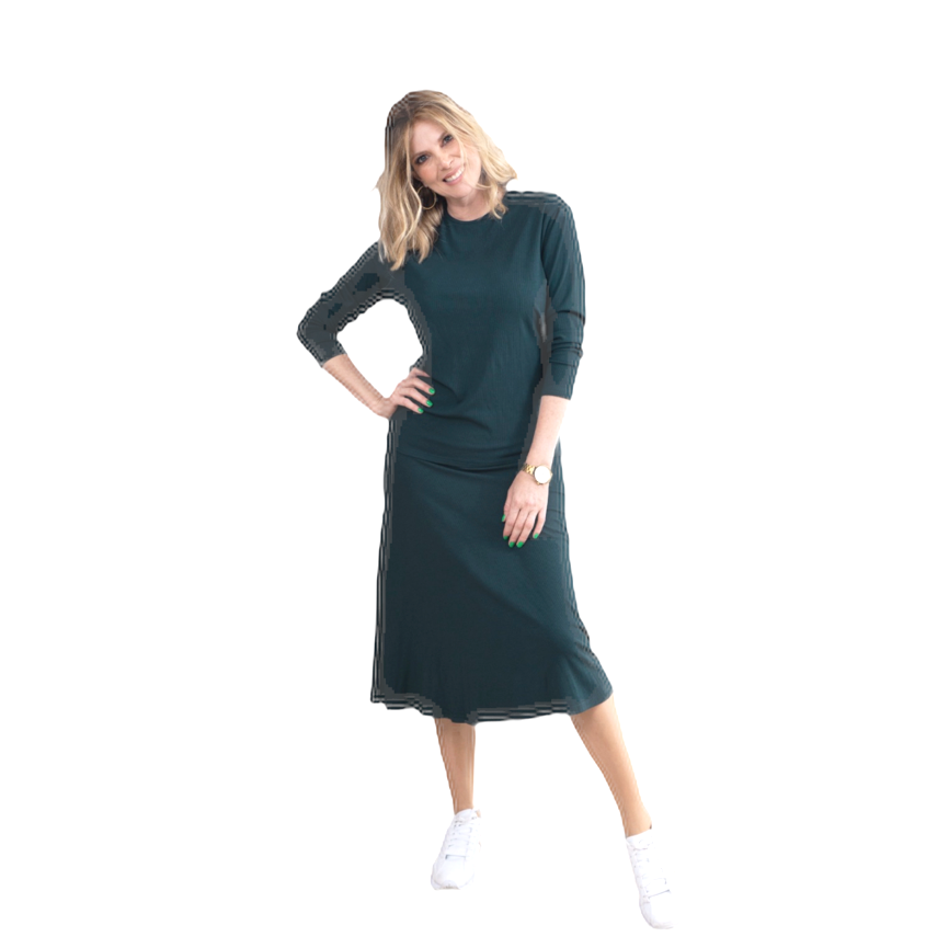 Fine ribbed Skirt - jade