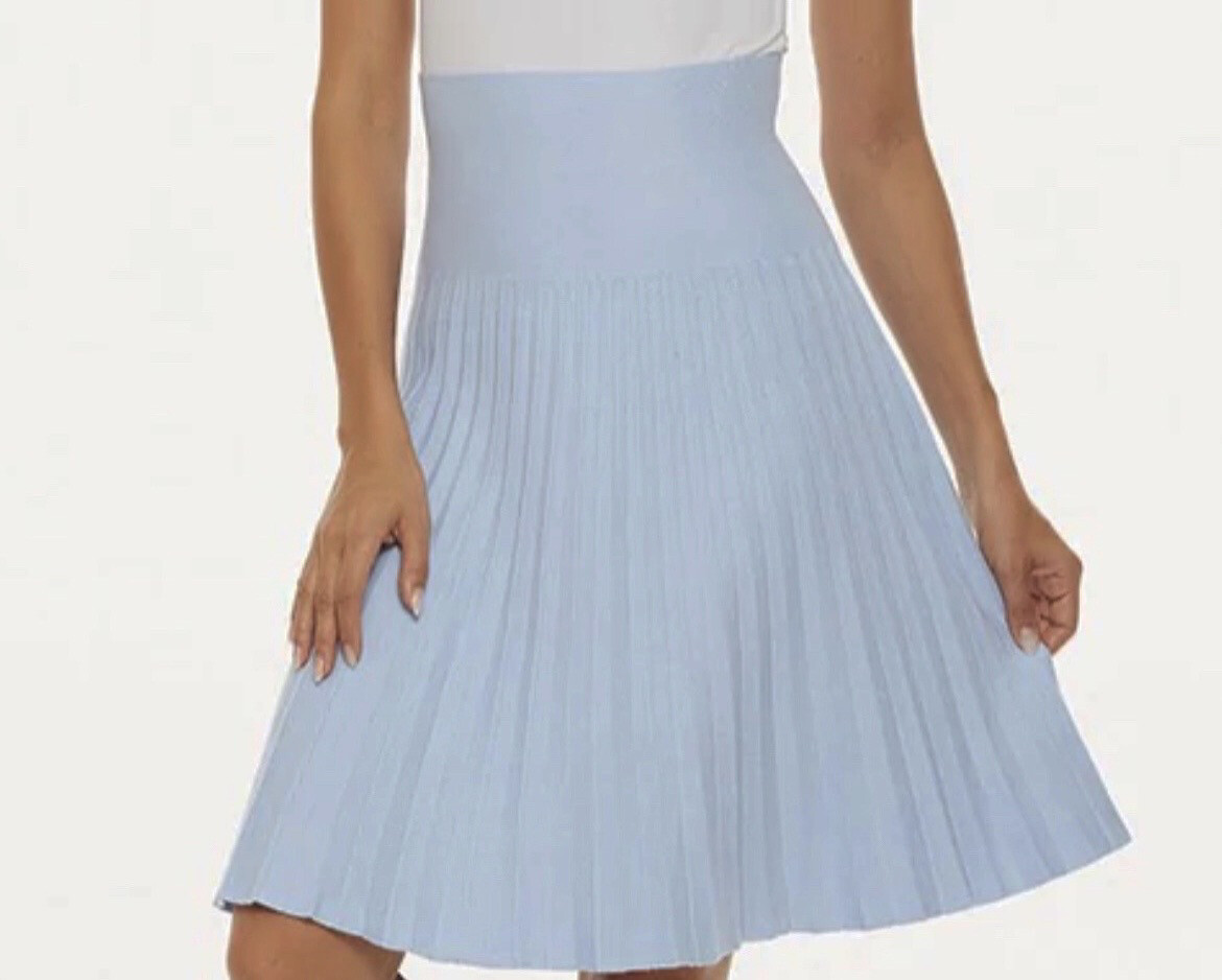 MM pleated skirts - Light denim color