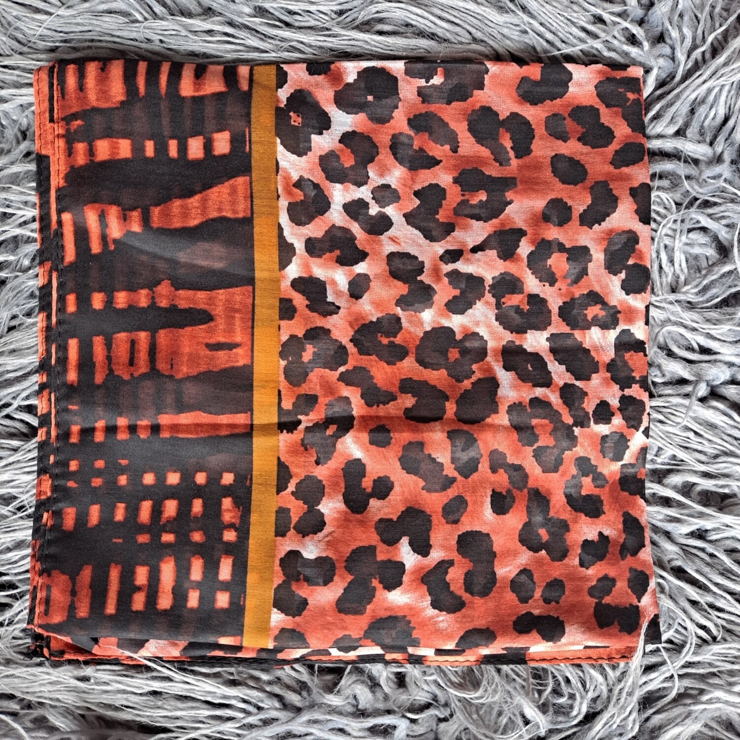 Rust leopard - Turkish head scarve