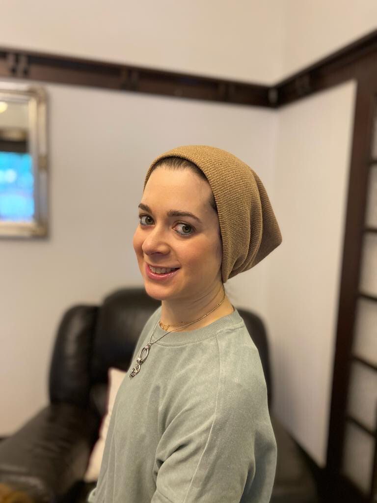 Lux knit beanie - beige