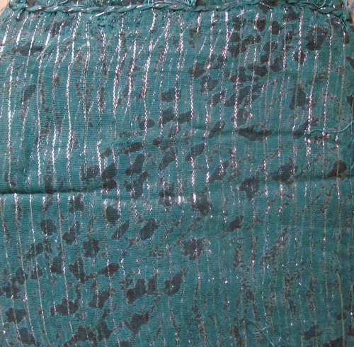 Green animal print tichel