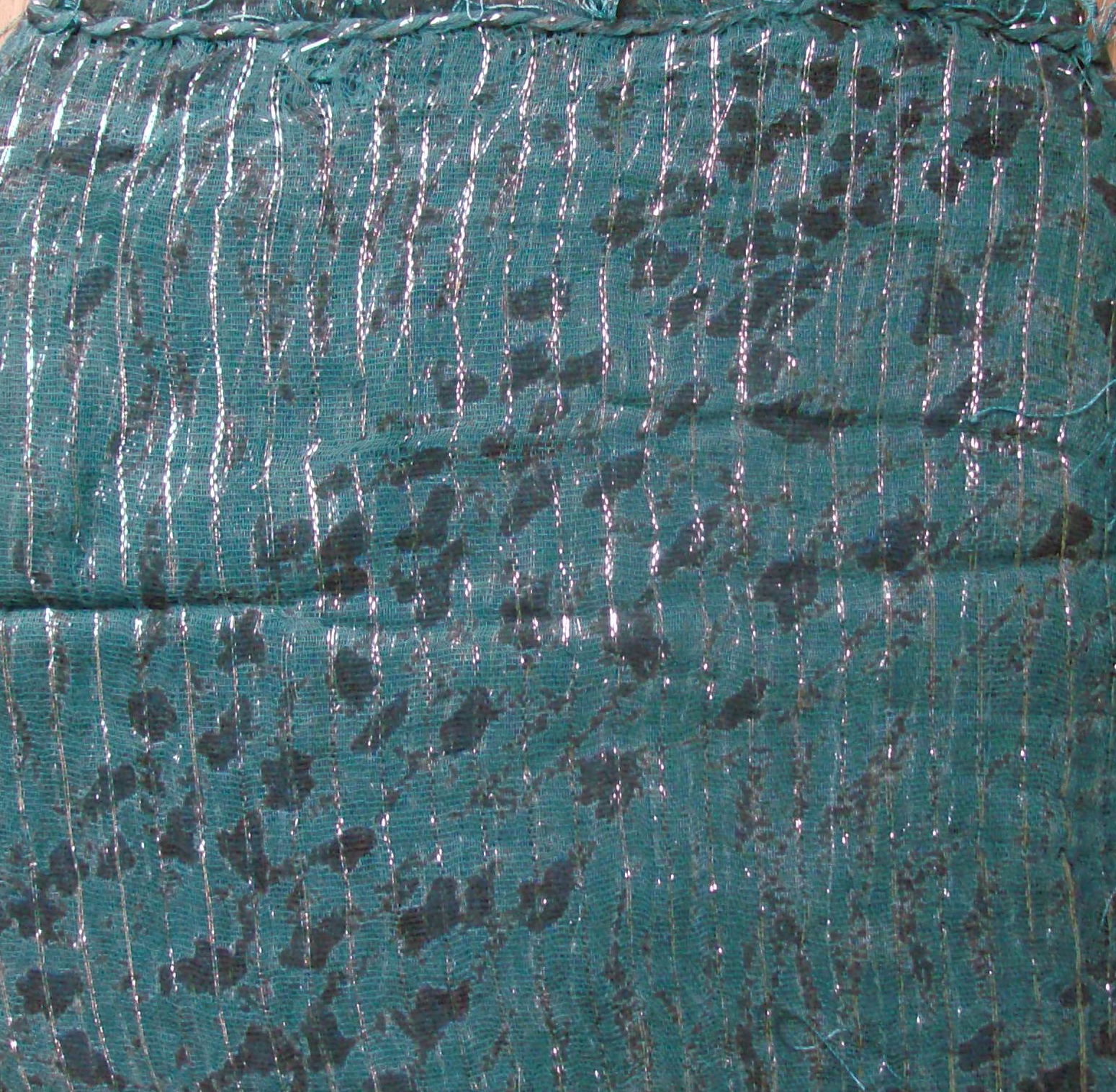 Green animal print tichel