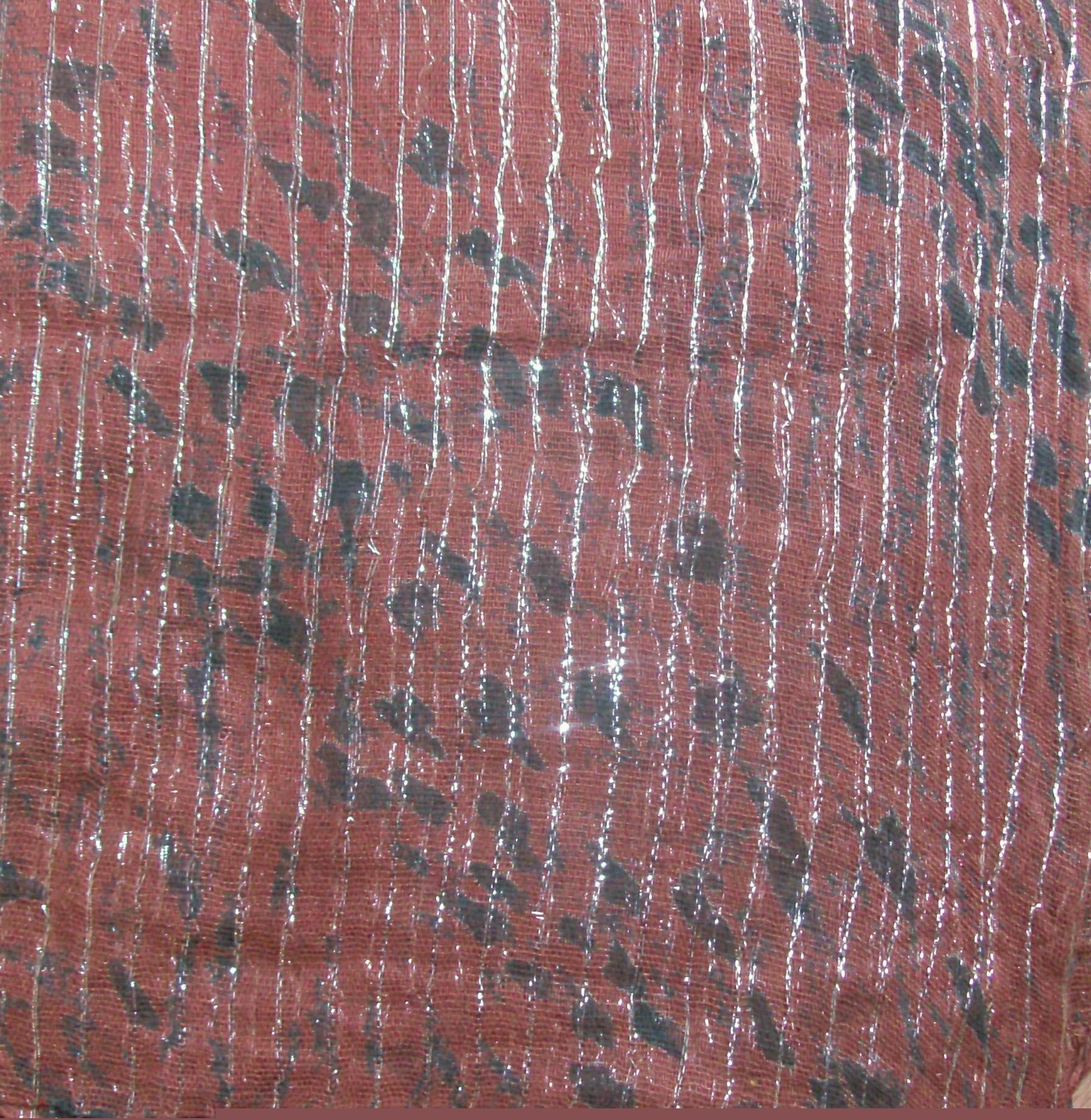 Brown animal print tichel