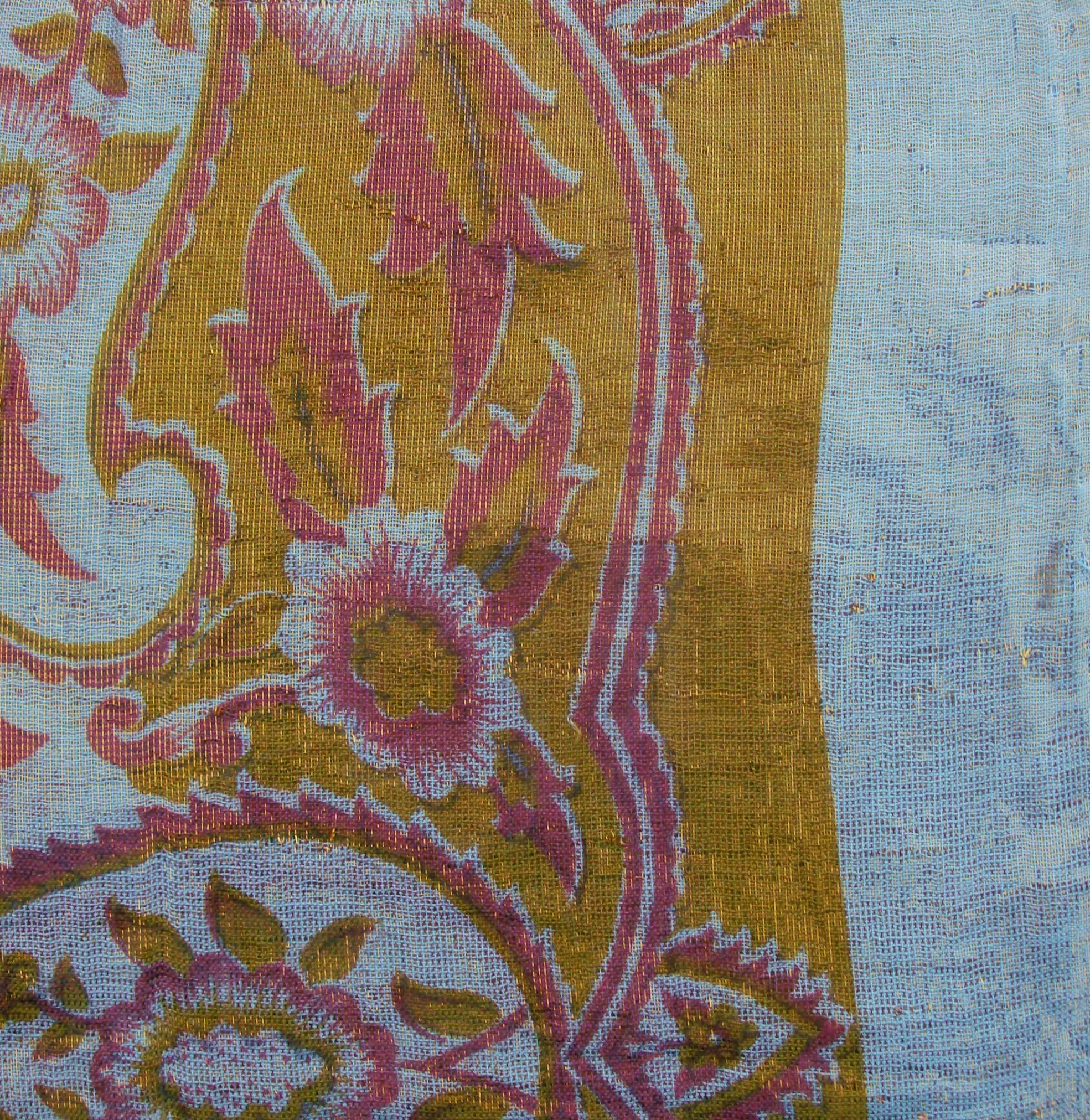 Powder blue shimmering tichel