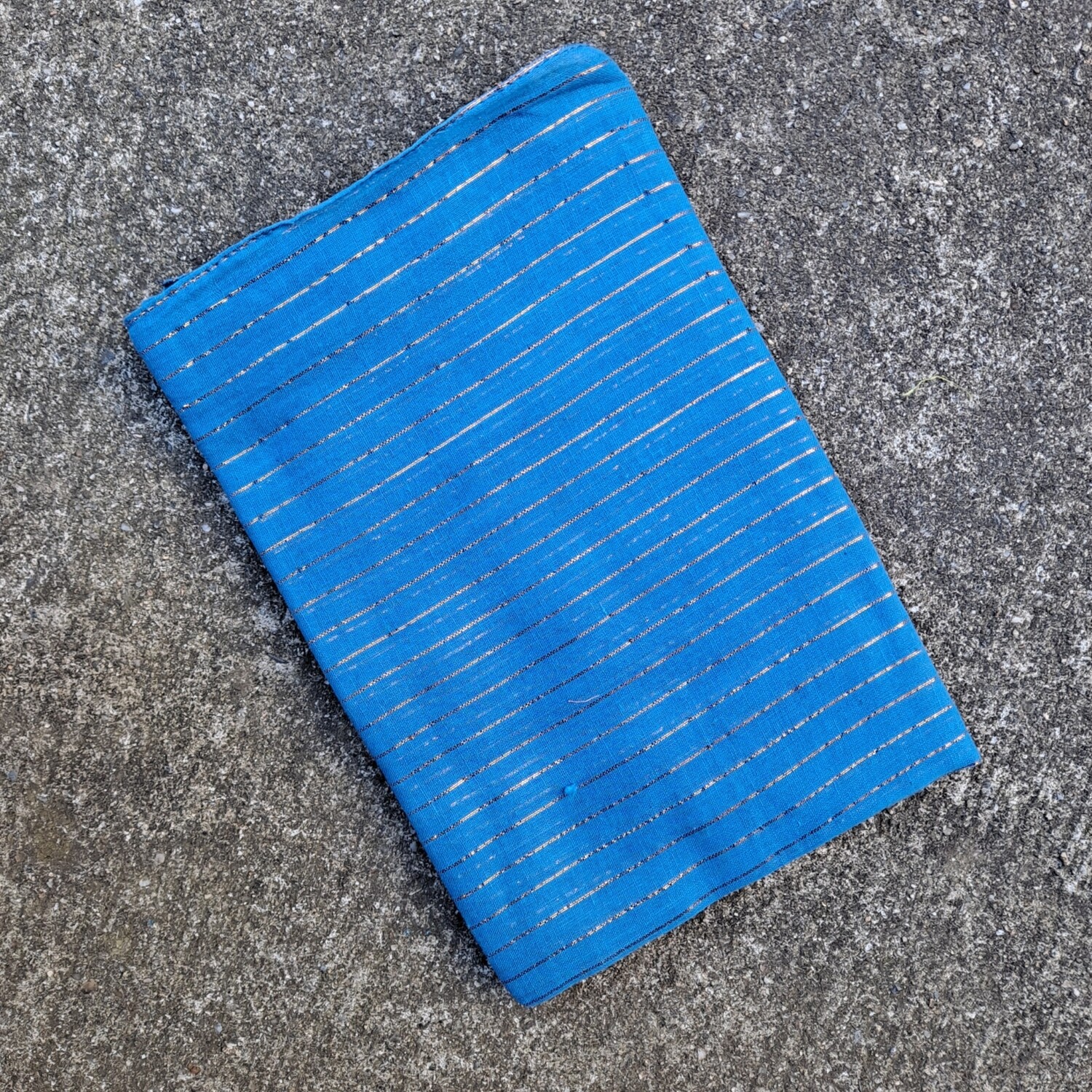 lurex tichel gold threads - brighter denim