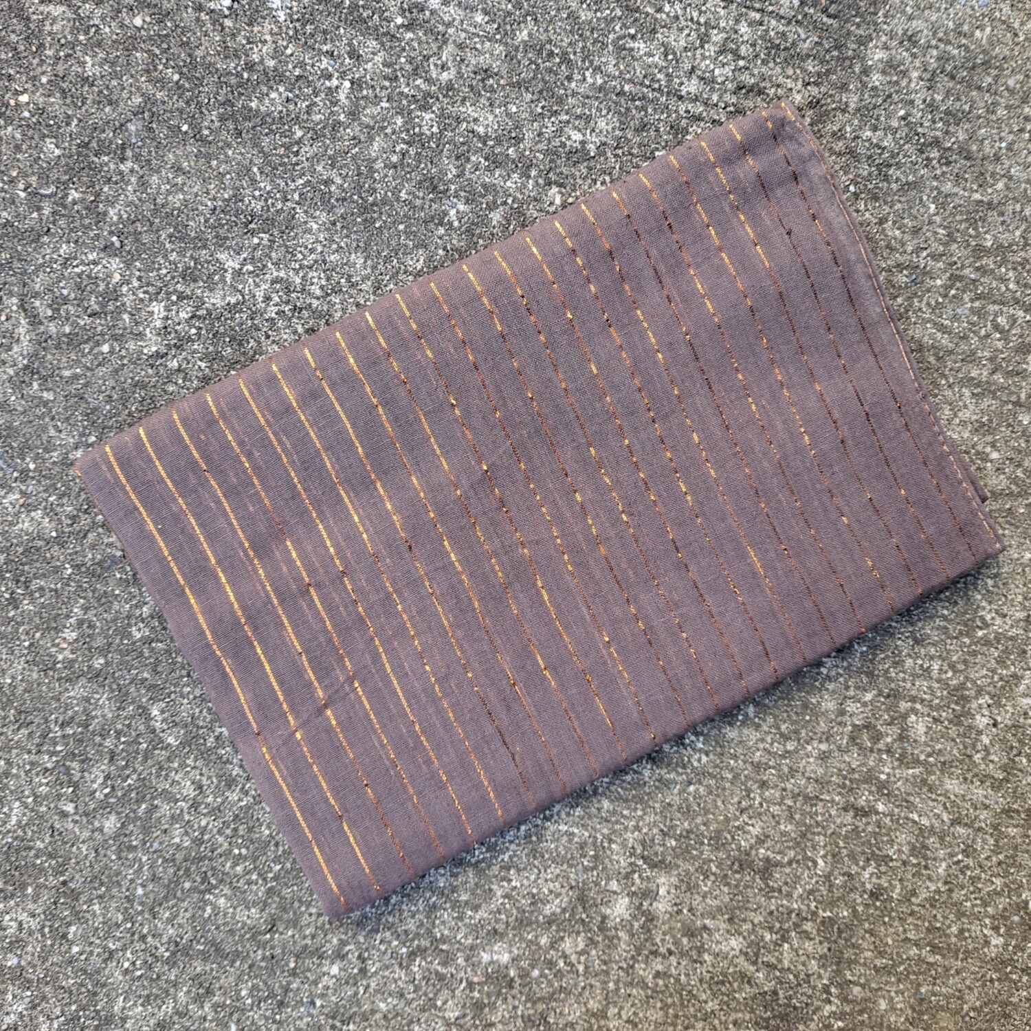 lurex tichel gold threads - brownish