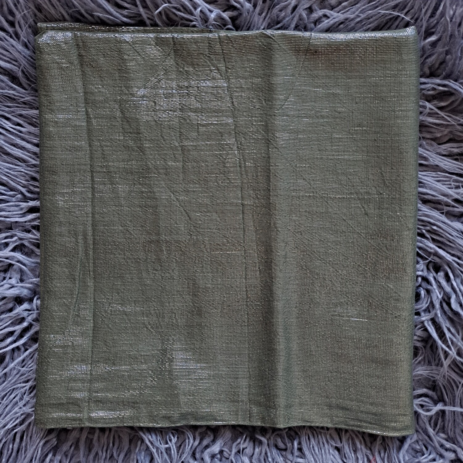 Olive shimmer tichel