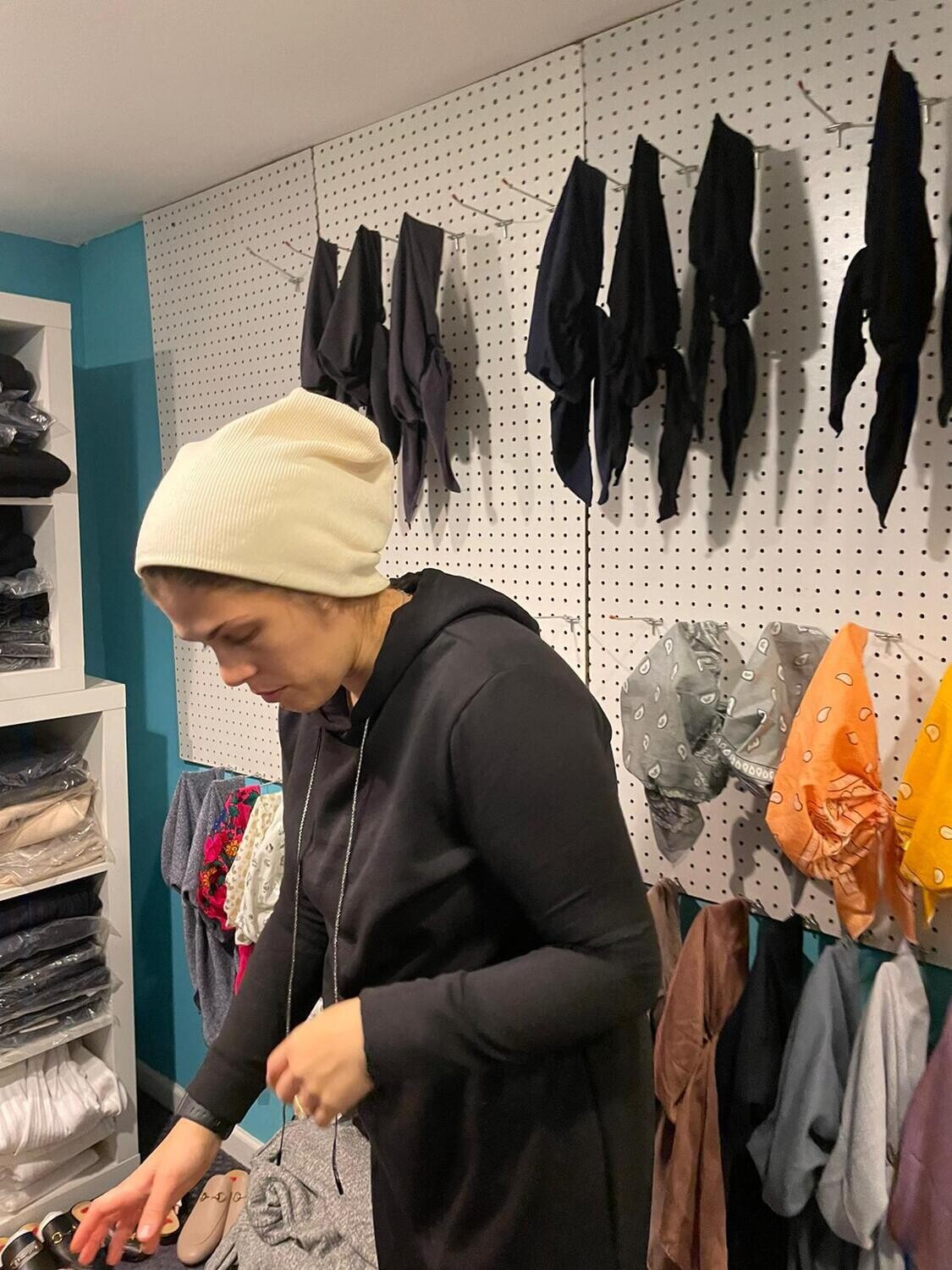 Lux knit beanie - cream