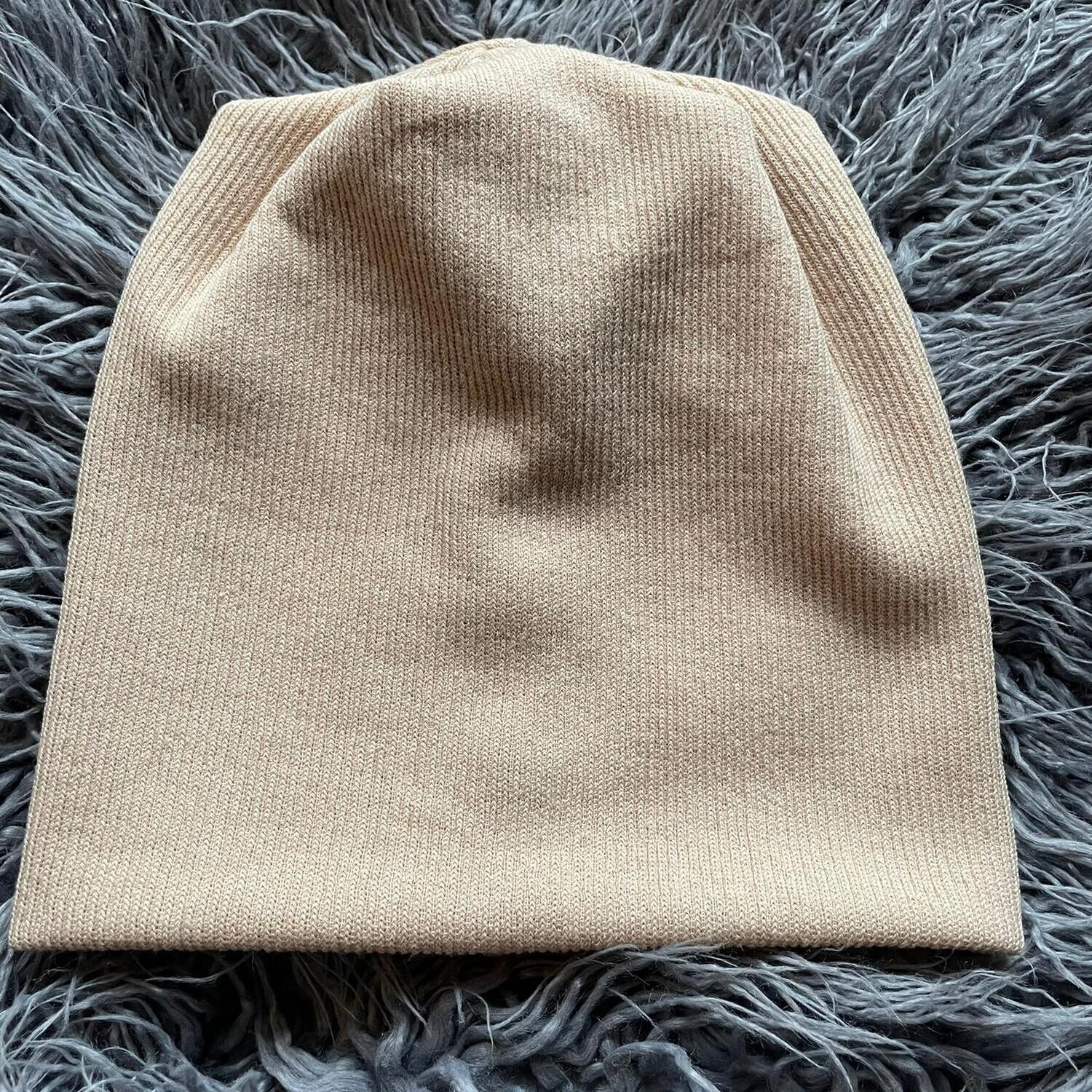Lux knit beanie - beige