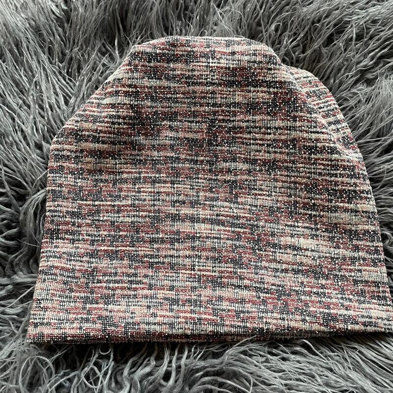 Maroon n' more patterned - mid weight Fall/Winter beanie