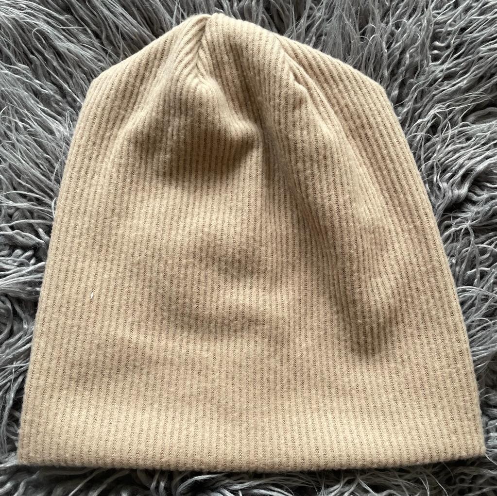 Coziest beanie - tan fleece