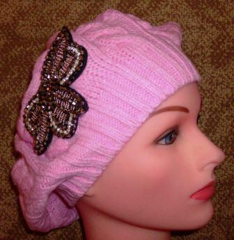 Pink "summer style" beret