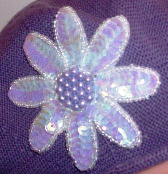 Purple "summer style" cotton  beret