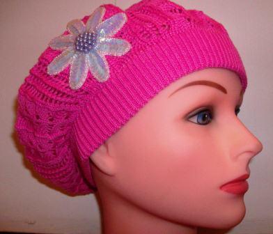 Pink "Summer style" beret