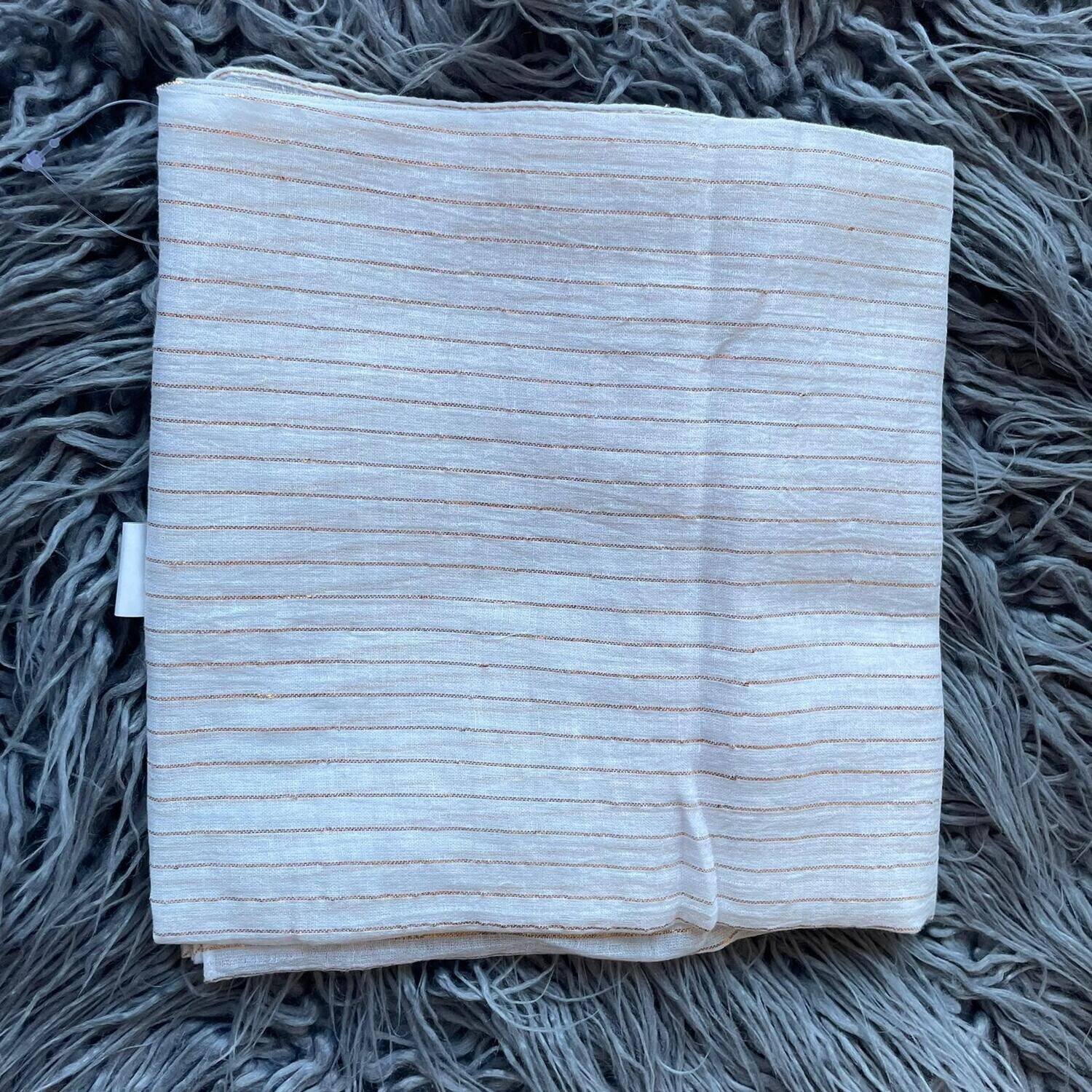 lurex tichel gold threads - Soft white