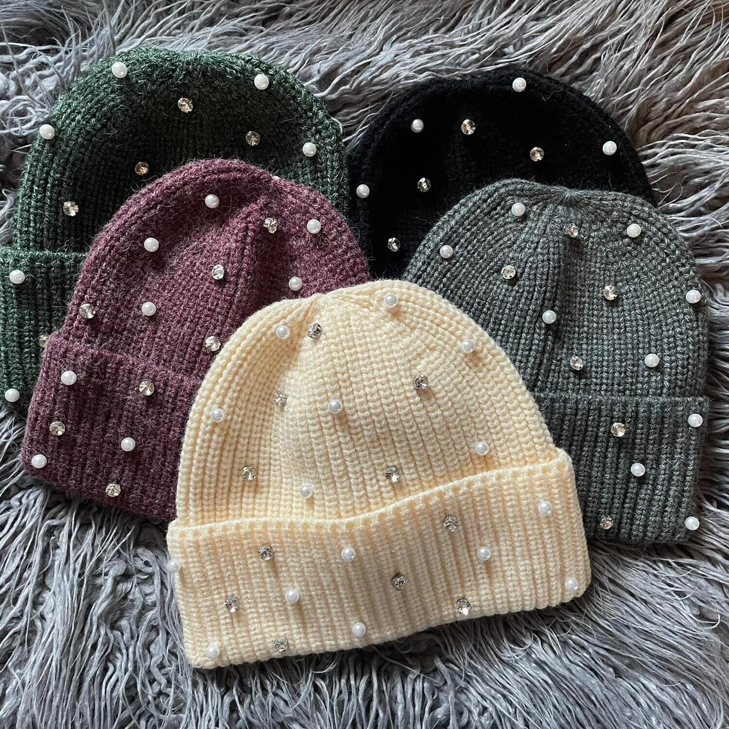 Bejeweled Fold-over Hats