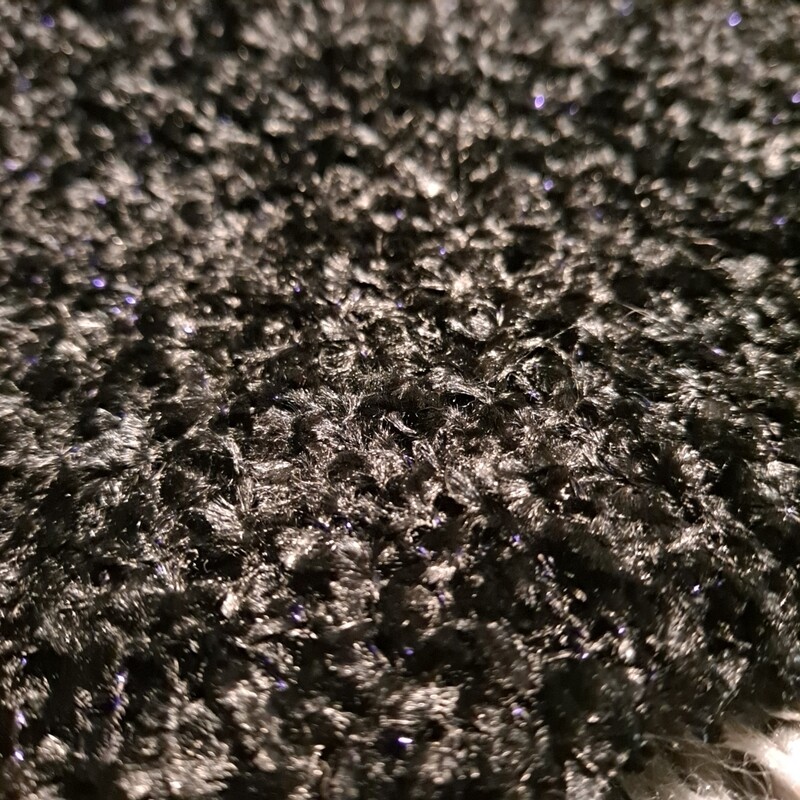 Black w/hint of royal lurex chenille snood