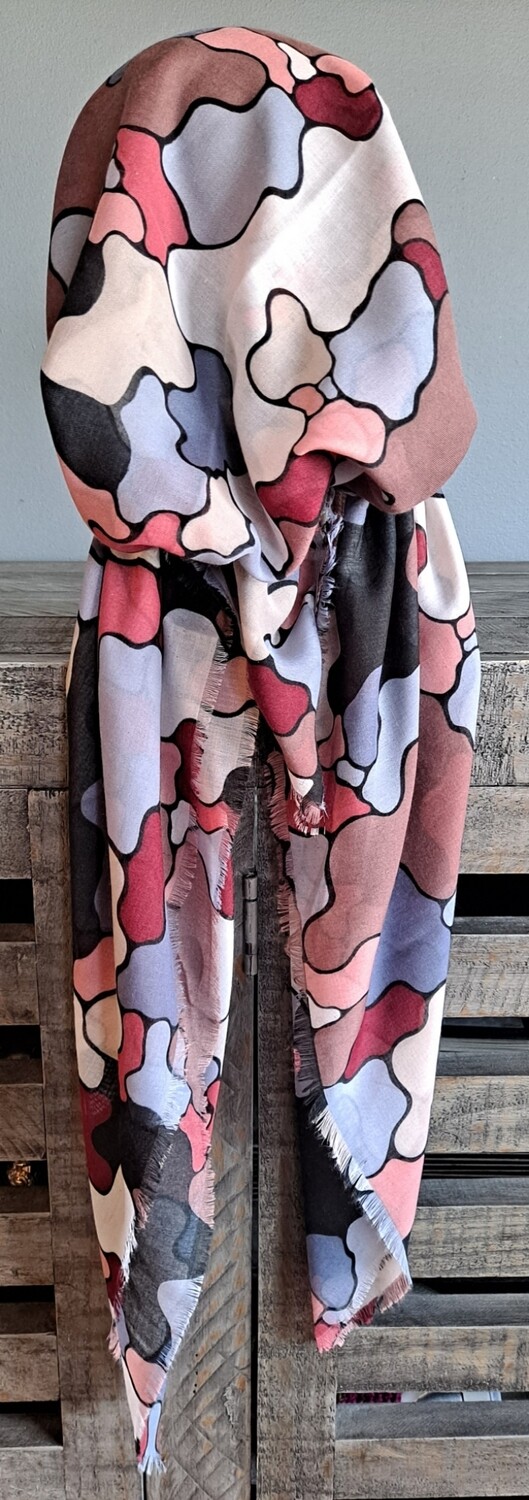 Gray n' more Turkish Tichel w/band sewn in