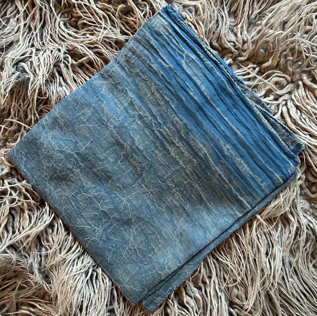 Stone wash tichel - denim