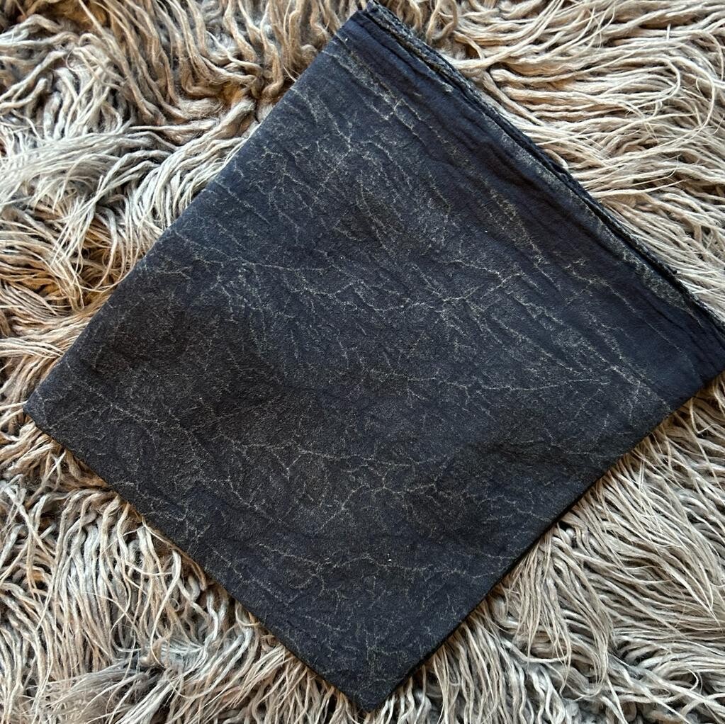 Stone wash tichel - navy